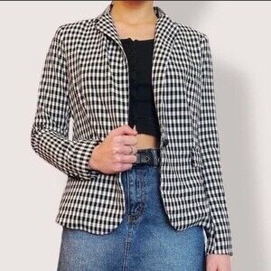 Maison D’amelie Checkered Blazer Size M